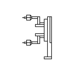 Poster - Robotic technology machine icon. Element of robotic icon