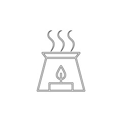 Poster - aromatherapy outline icon. Element of spa for mobile concept and web apps icon. Outline, thin line icon for website design and development, app development