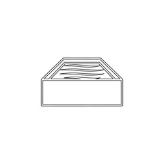 Poster - bath outline icon. Element of spa for mobile concept and web apps icon. Outline, thin line icon for website design and development, app development