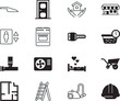 © Ирина Малышева - home vector icon set such as: heart, pillow, power, step, protective, architect, empty, contractor, relax, food, ice, brush, art, wear, sketch, condition, give, climb, gardening, nature, wheelbarrow