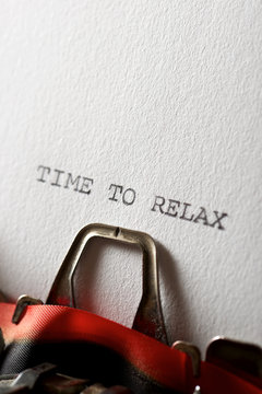 Time to relax