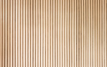 Solid Wooden Battens Wall Pattern Background With Natural Color Finishing