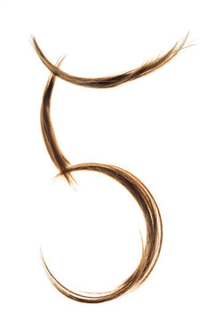 Number isolated on white background