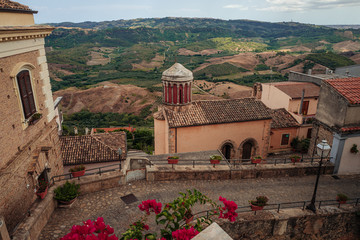 Wall Mural - The old town of Santa Severina in Calabria, Italy