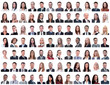 © ASDF - portraits of successful employees isolated on a white