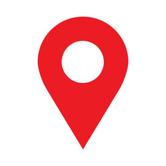 Leinwandbilder - Location icon vector. Pin sign Isolated on white background. Navigation map, gps, direction, place, compass, contact, search concept. Flat style for graphic design, logo, Web, UI, mobile upp, EPS10.