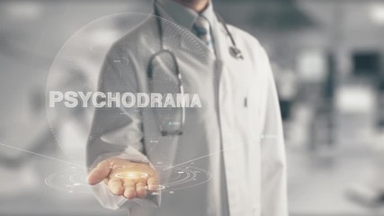 Poster - Doctor holding in hand Psychodrama