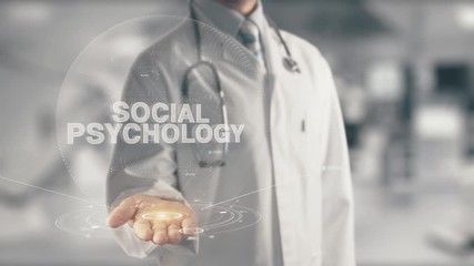 Poster - Doctor holding in hand Social Psychology