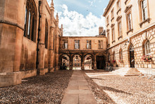 Entrance Of Peterhouse, A College Of Cambridge University, England