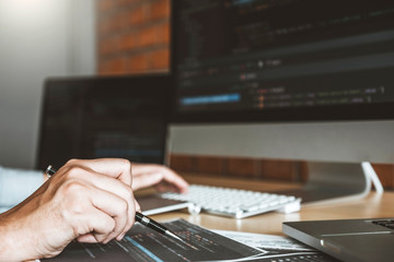developing programmer development website design and coding technologies working at software company