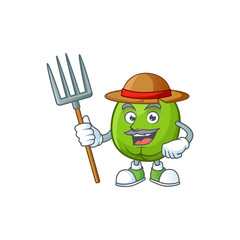 Sticker - Farmer casimiroa fruit cartoon for organic herb