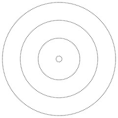 Poster - geometric circle of squares, rectangles. angular spiral,vortex abstract geometry design element. concentric squares half tone pattern. circular halftone.radial circles, rings design