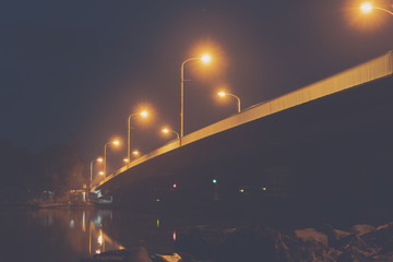Wall Mural - Bridge at night