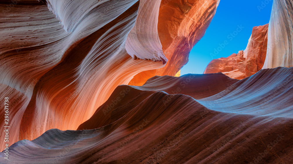 Antelope Canyon - natural rock formation, Page, Arizona. - obrazy, fototapety, plakaty 