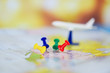 Travel planning with airplane destination points on a map pin / travel time or plan for travelling concept