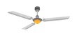 Ceiling fan, ventilator vector illustration. Spinning propeller, air cooling device with rotating blades. Electric weather control appliance, household object. Home interior decor design element.