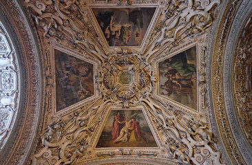 Wall Mural - Fragment of the dome in the Chapel of Saint Sebastian, Salzburg Cathedral, Austria