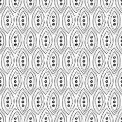Wall Mural - Seamless abstract doodle pattern.