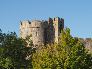 Sticker - Chepstow Castle ruins in Chepstow