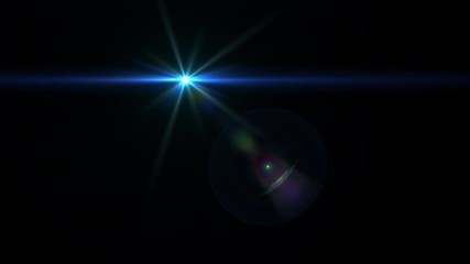 Wall Mural - moving lights optical lens flares