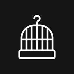 Bird cage icon for your design, logo. Vector illustration