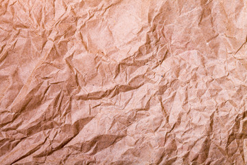 Poster - Crumpled brown paper.