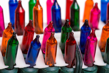 Poster - colored light bulbs for garland