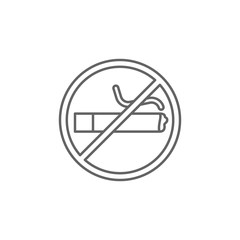 Aufkleber - No smoking icon. Element of swimming poll thin line icon