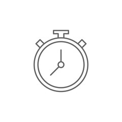 Poster - Stopwatch icon. Element of swimming poll thin line icon