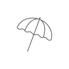 Poster - Umbrella icon. Element of swimming poll thin line icon