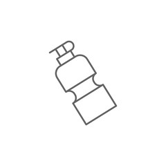 Poster - Water bottle icon. Element of swimming poll thin line icon