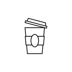 Poster - Workplace, coffee icon. Element of workplace thin line icon