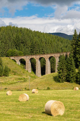 Poster - Chmarossky viaduct, old railroad, Telgart, Slovakia