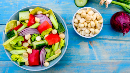 Sticker - Healthy Vegetarian or Vegan Macadamia Nut Salad