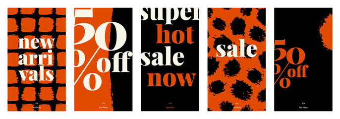 Poster - abstract modern stories templates