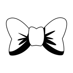 Sticker - ribbon bowtie accessory isolated icon