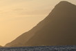 przylądek horn widziany z morza o zachodzie słońca