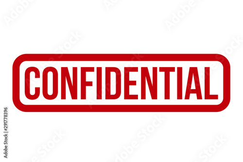 Fotografía Confidential Rubber Stamp Vector Illustration