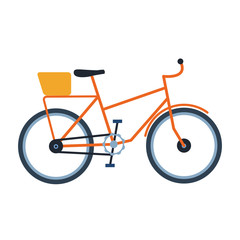 Sticker - retro bicycle vehicle isolated icon