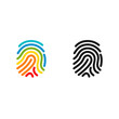 © razzan - finger print logo vector