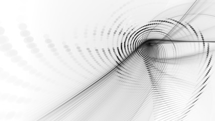 Poster - abstract background element. fractal graphics series. composition of glowing lines and mosaic halfto