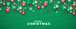 © Cienpies Design - Merry christmas banner of paper art holiday icons