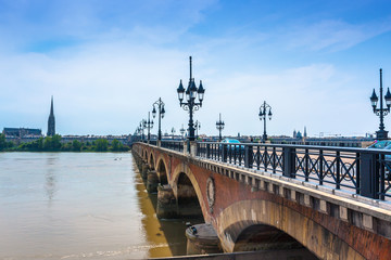 Wall Mural - Pont de Pierre in Bordeaux, France