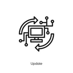 Poster - update icon vector