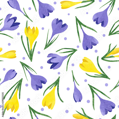 Seamless watercolor yellow ...