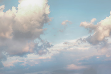Wall Mural - blue sky with clouds