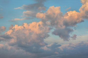 Wall Mural - blue sky with clouds
