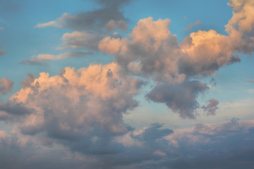 Wall Mural - blue sky with clouds