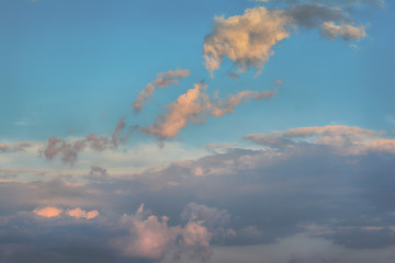 Wall Mural - blue sky with clouds