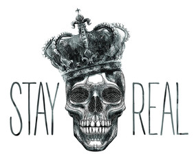 skull king illustration graphic design